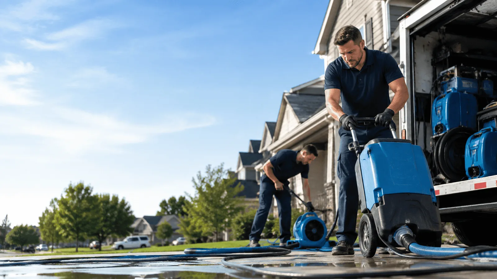 Dehumidification being performed in West Milford, NJ